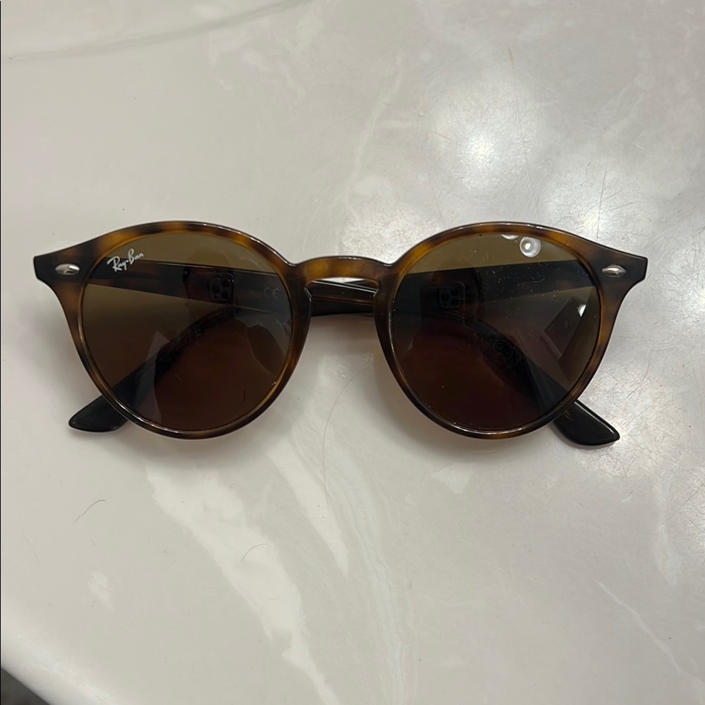 Ray-Ban RB2180 Brown Round Sunglasses